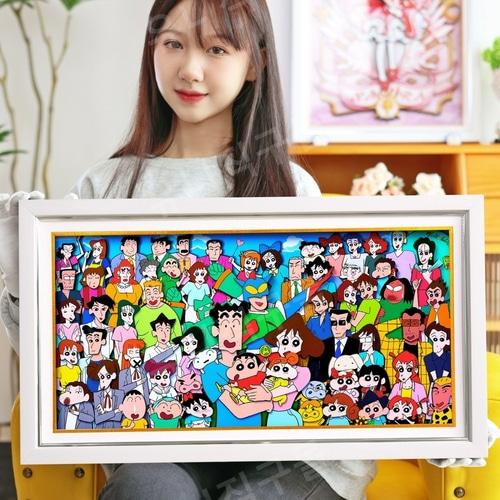 짱구굿즈 가족 초상화 입체 액자 벽 장식 생일선물