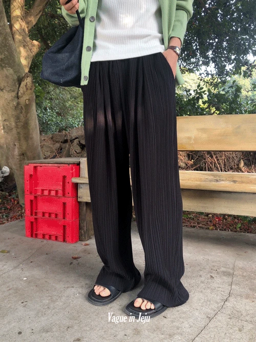 [Vague Pick!] Maya pleats wide pants (3color)
