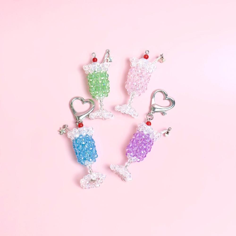 마스마스 비즈 크림소다 키링 beaded cream soda keychain