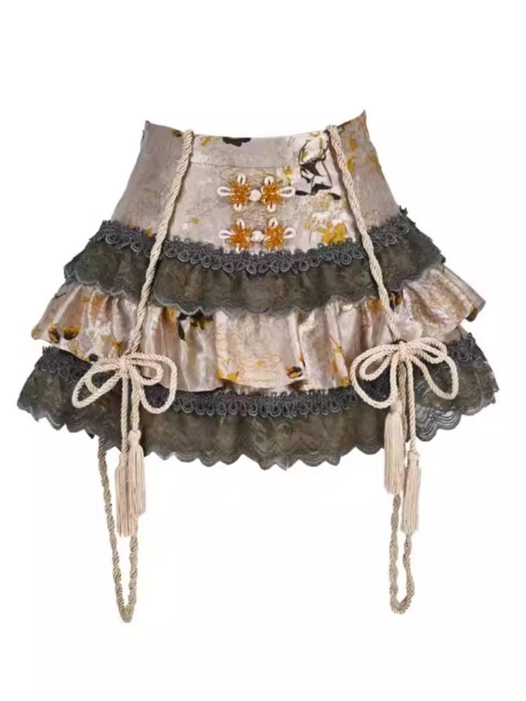 Hot girl chinese style skirt【s0000008162】