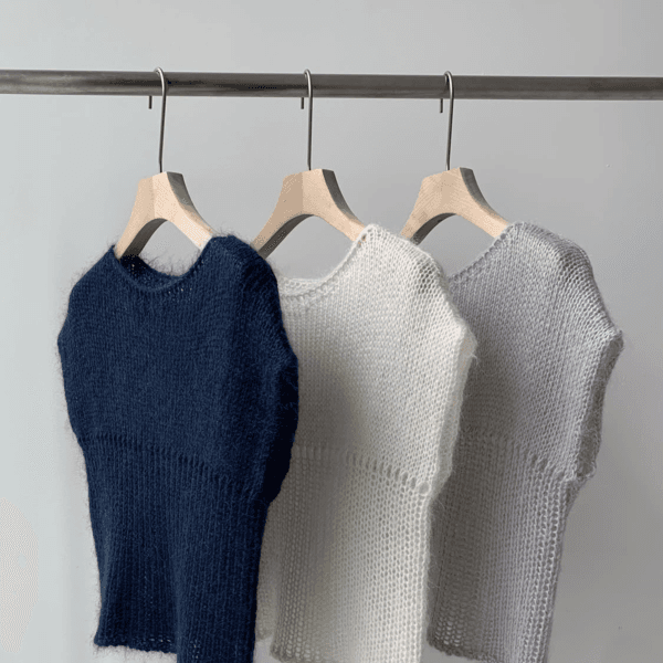 Cloud mohair vest