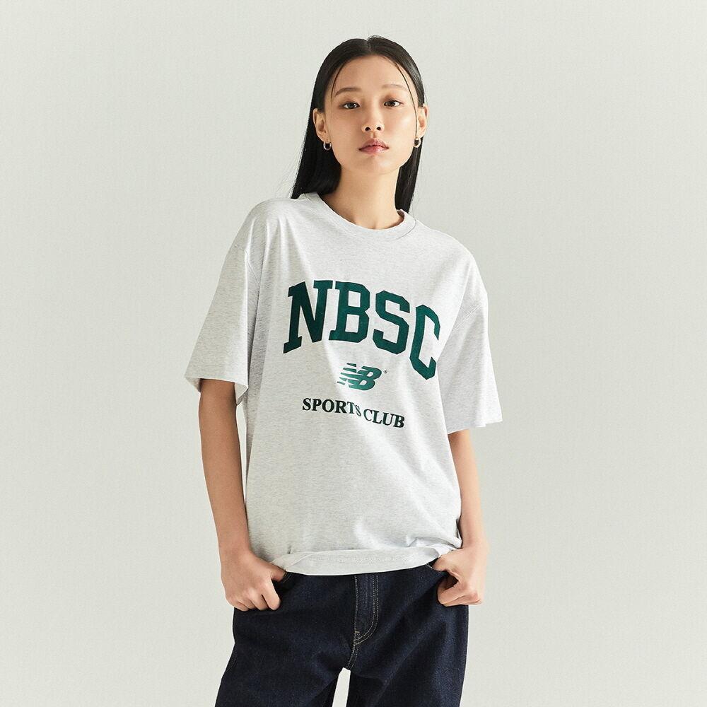 NBNED22533 / UNI NBSC 빅그래픽 티셔츠 (LIGHT GRAY)