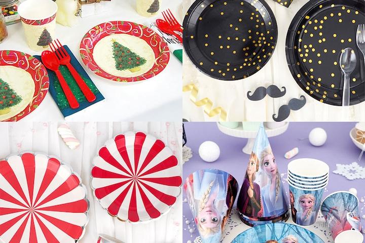 크리스마스 파티 테이블웨어 모음전 (홈파티/테이블보/접시/컵/냅킨/식기)