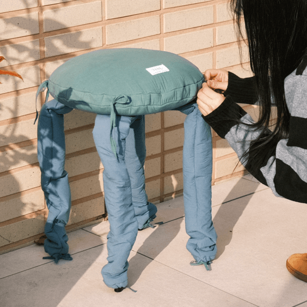 Stool 001 _ Green + Blue