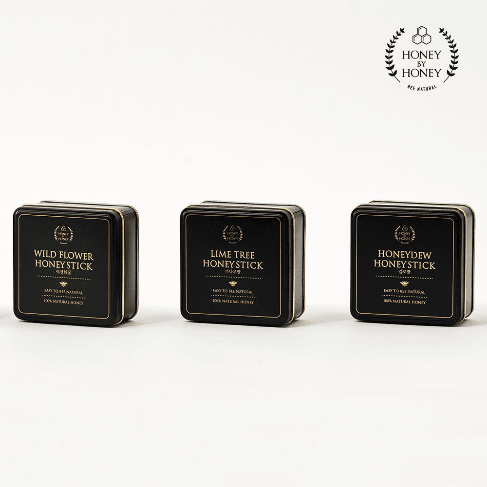 [허니바이허니] "국산 천연 벌꿀" 허니스틱 1구 10g*15포 틴케이스