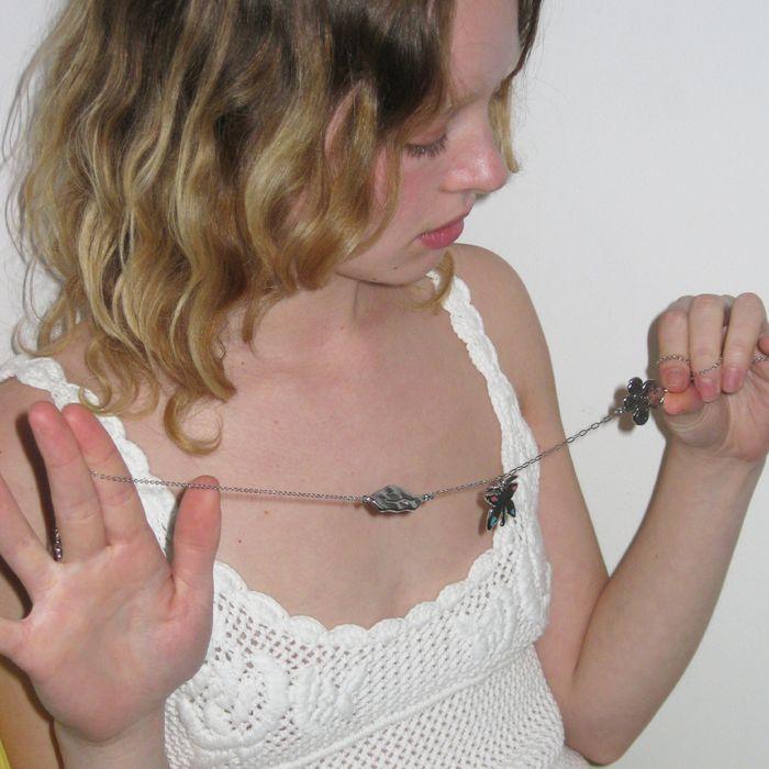Butterfly Tri-piece Necklace (Silver)