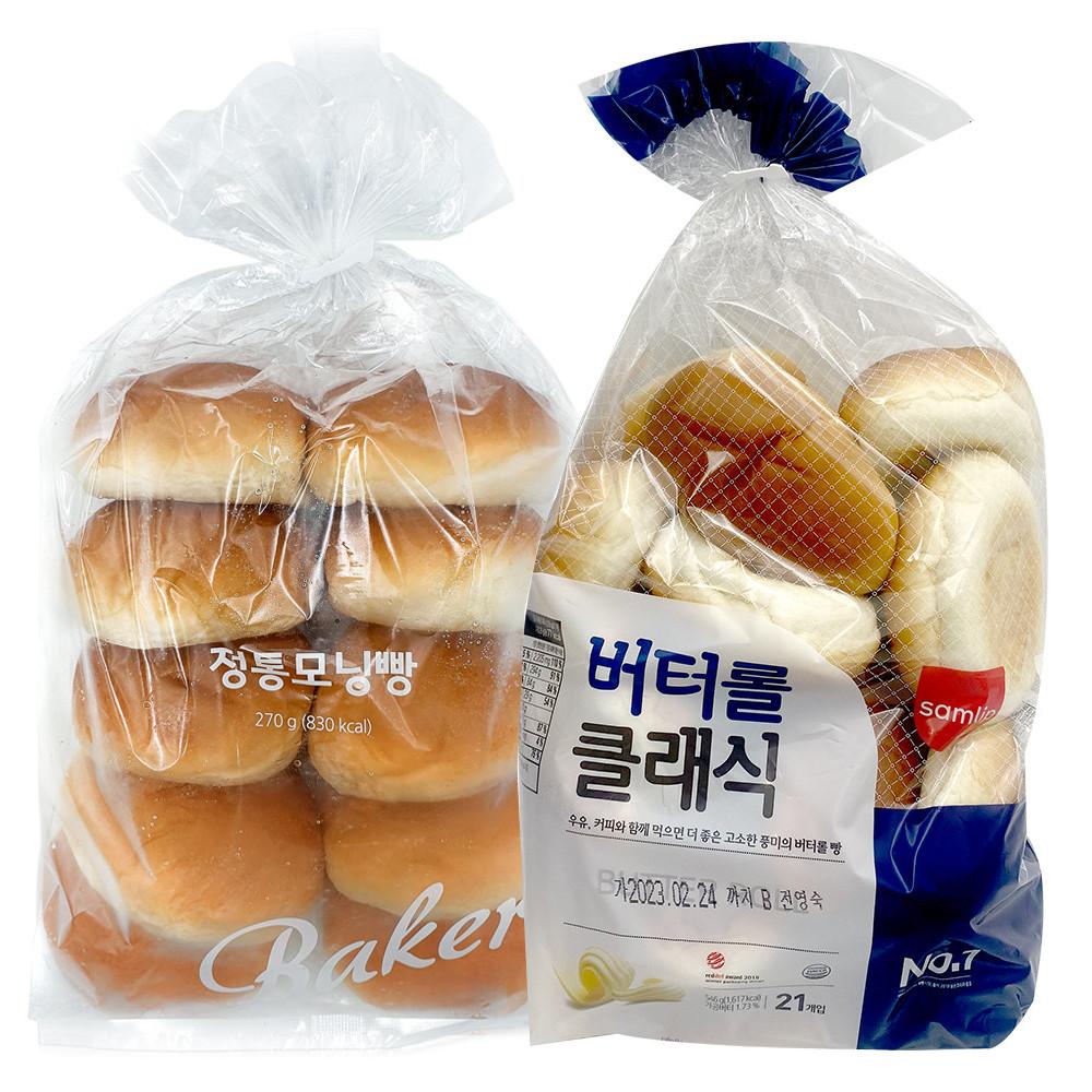 +삼립 정통 모닝빵 (27g x 10개입) 270g 546g 모닝브레드 버터롤