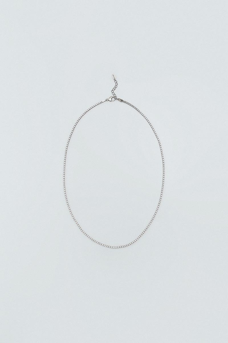 slim tennis necklace