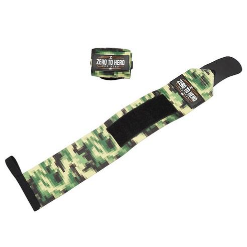 제로투히어로 헬스 카모 손목보호대 EXCLUSIVE Digital camo 양쪽 세트, FREE, 1세트