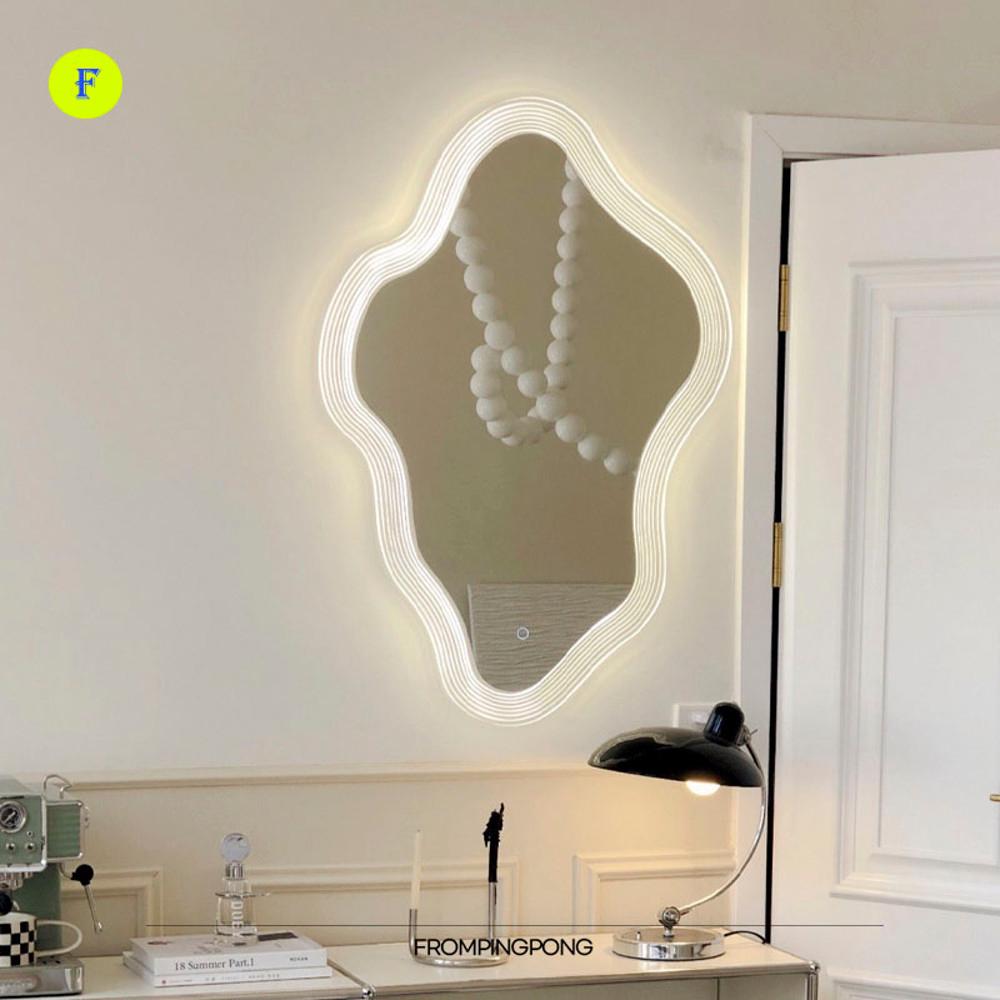 프롬핑퐁 LED 조명 클라우드 미러 화장대거울 무드등 비정형