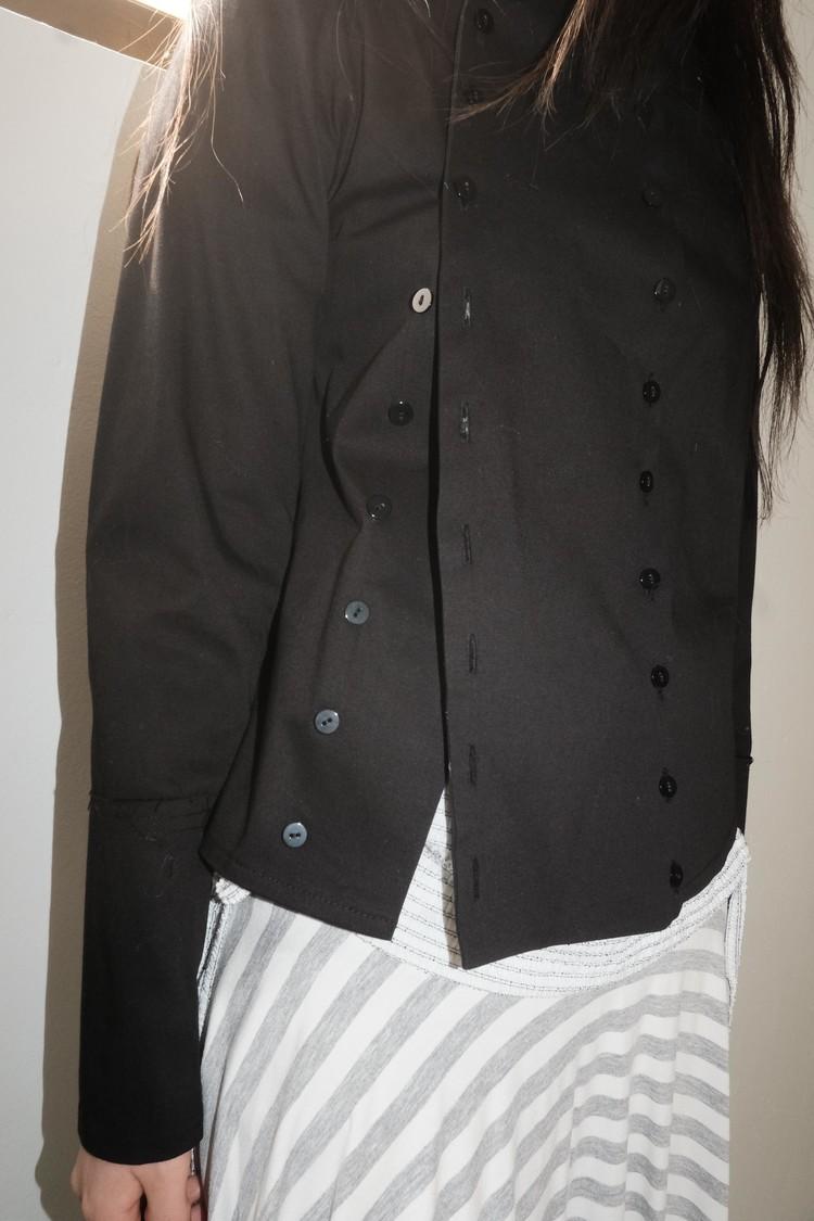 콜하그 double button blouse JK