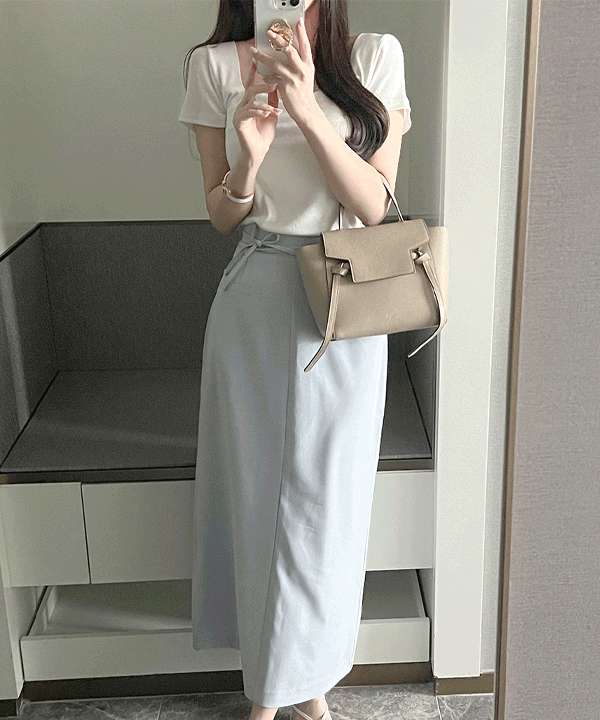 [벨트set]페어리 롱 스커트sk (3color)