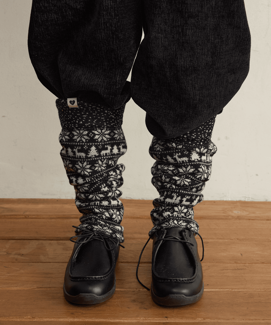 Nordic Leg Warmers, Black