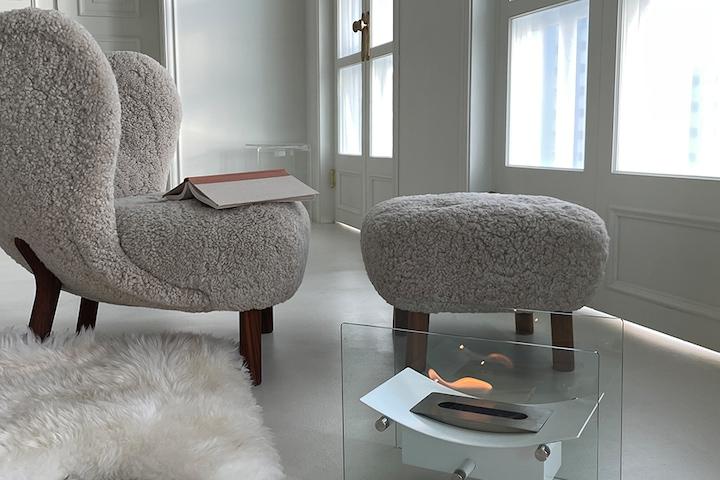 화이트코지 홈캠핑 가정용 중형 에탄올 불멍 난로