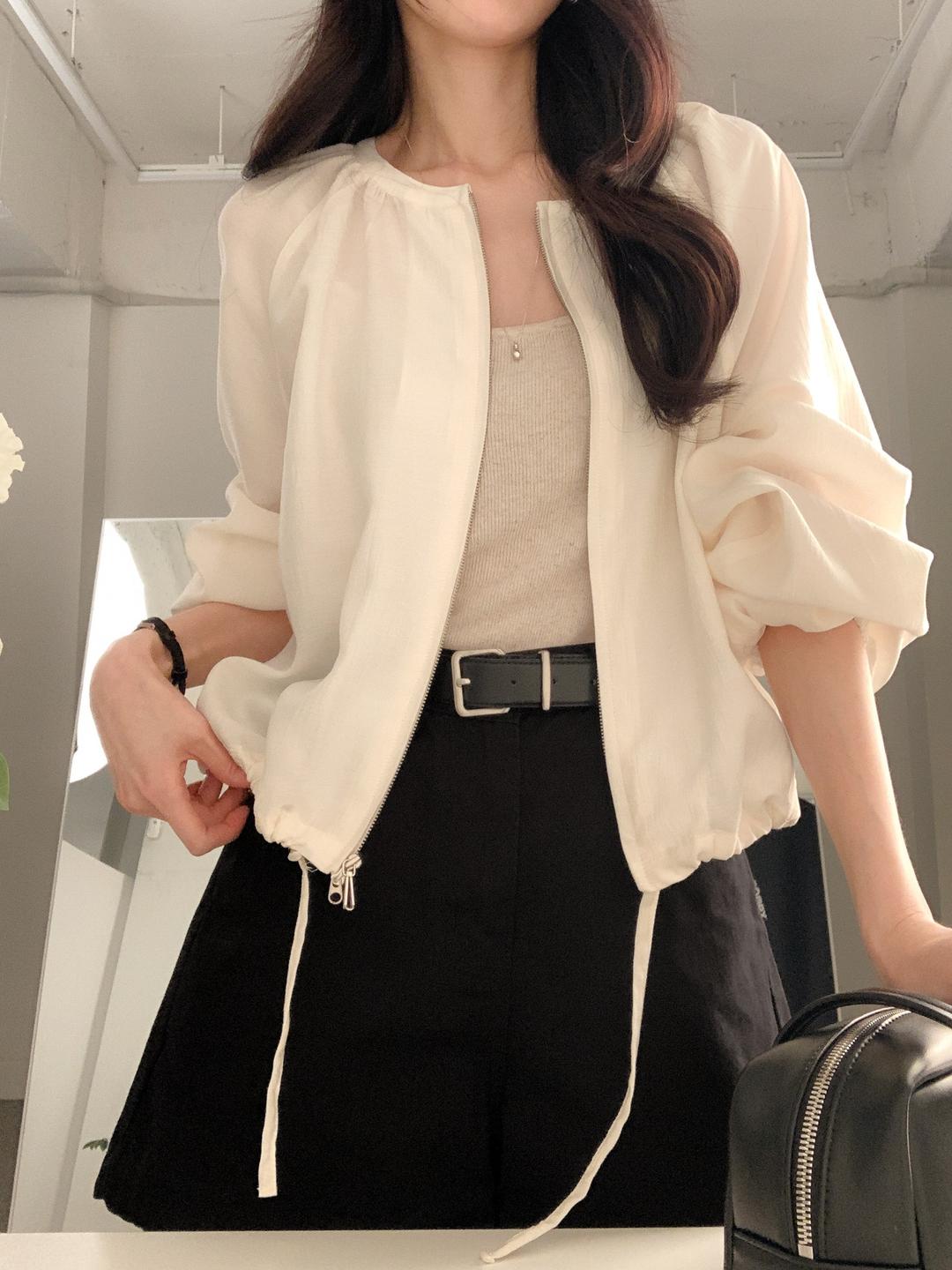 에센 셔링 블라우스 자켓 (아이보리)