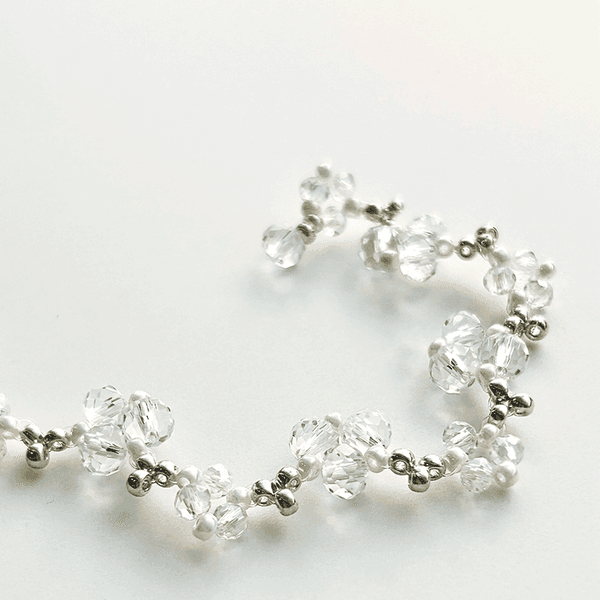 Crystal lace necklace