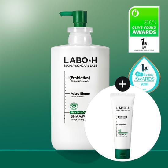 [4월 올영픽]라보에이치 두피강화클리닉 샴푸 탈모증상완화 750ml 기획(+100ml 증정)
