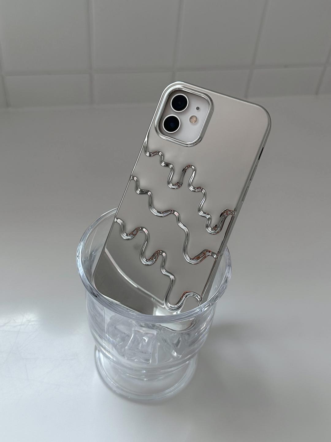 [06.28 - 07.05 주문기간] melting silver i-phone case
