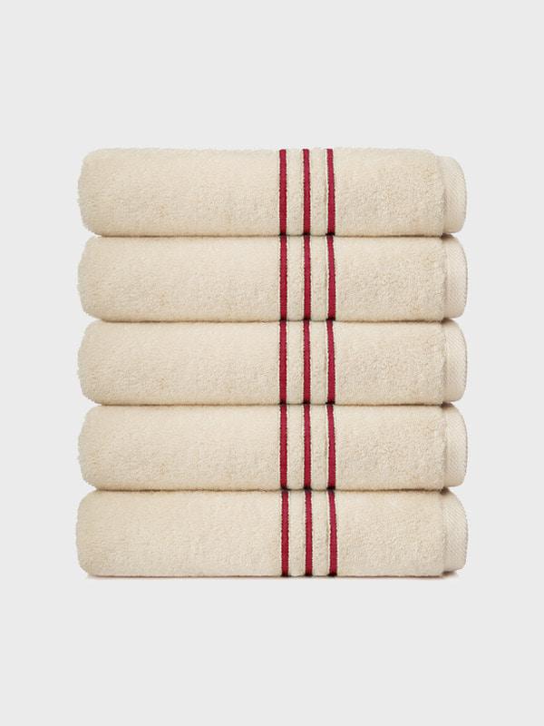 스트라이프 페이스 - 네츄럴 레드 5P 세트