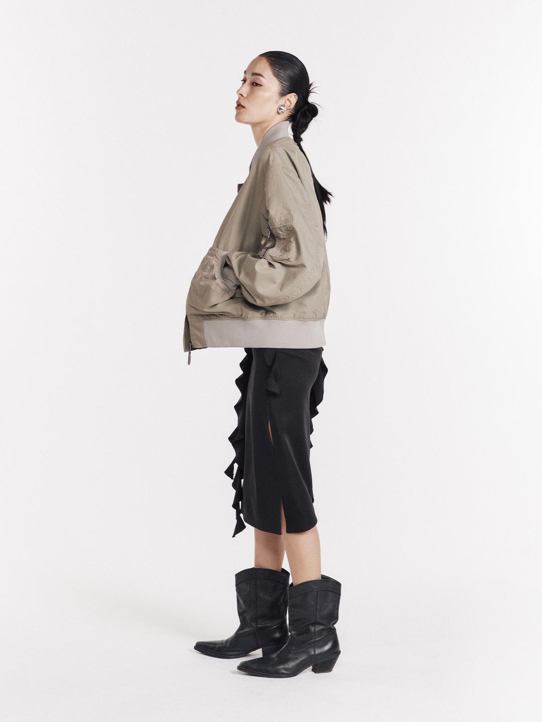 Flight Bomber Jacket (Khaki) / Khaki