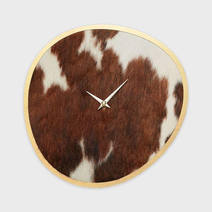 Cowhide Clock 송치 시계
