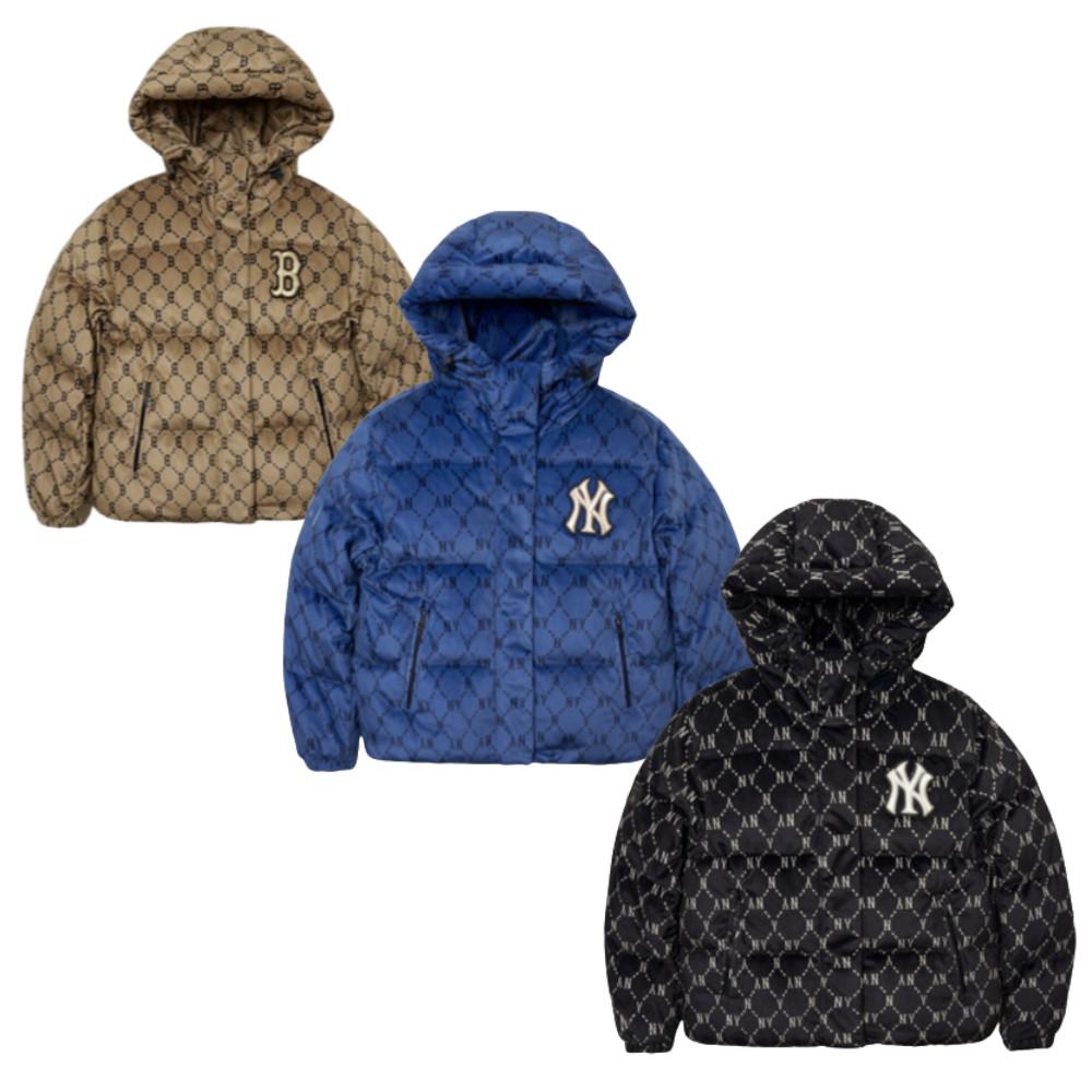 MLB 다이아 크롭 숏패딩 3FDJM0216