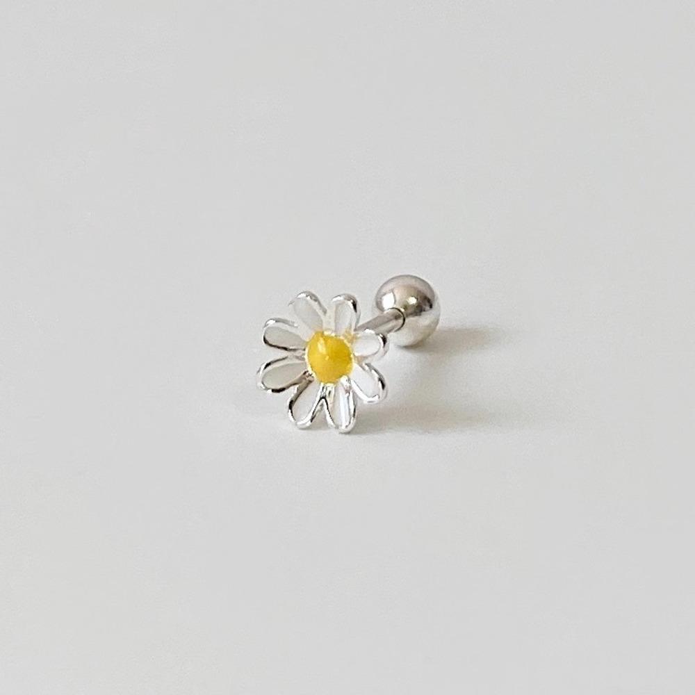 [실버925] 데이지 플라워 피어싱