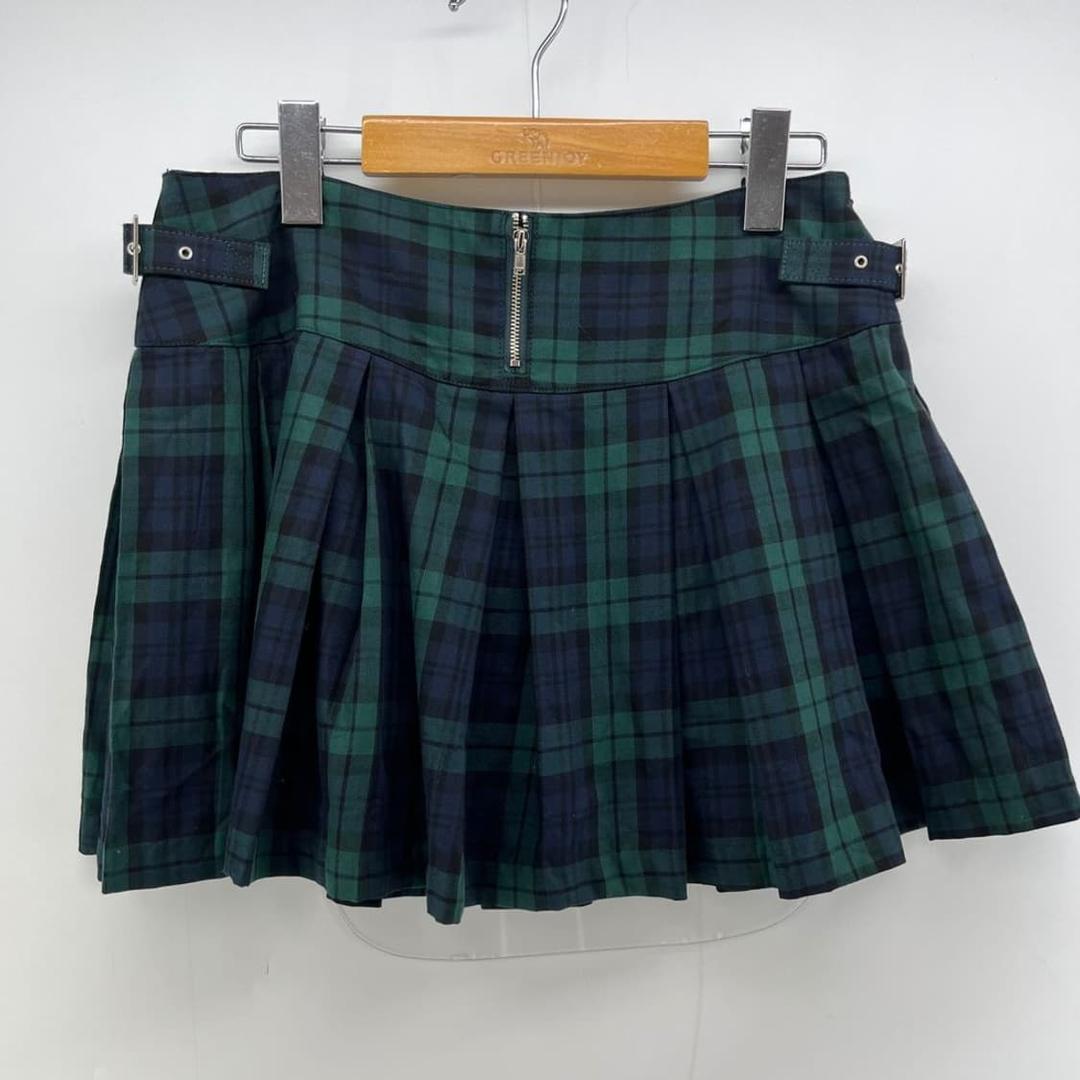 미디움 큐리티 체크 미니스커트 팬츠 빈티지 펑키룩 | 후루츠패밀리