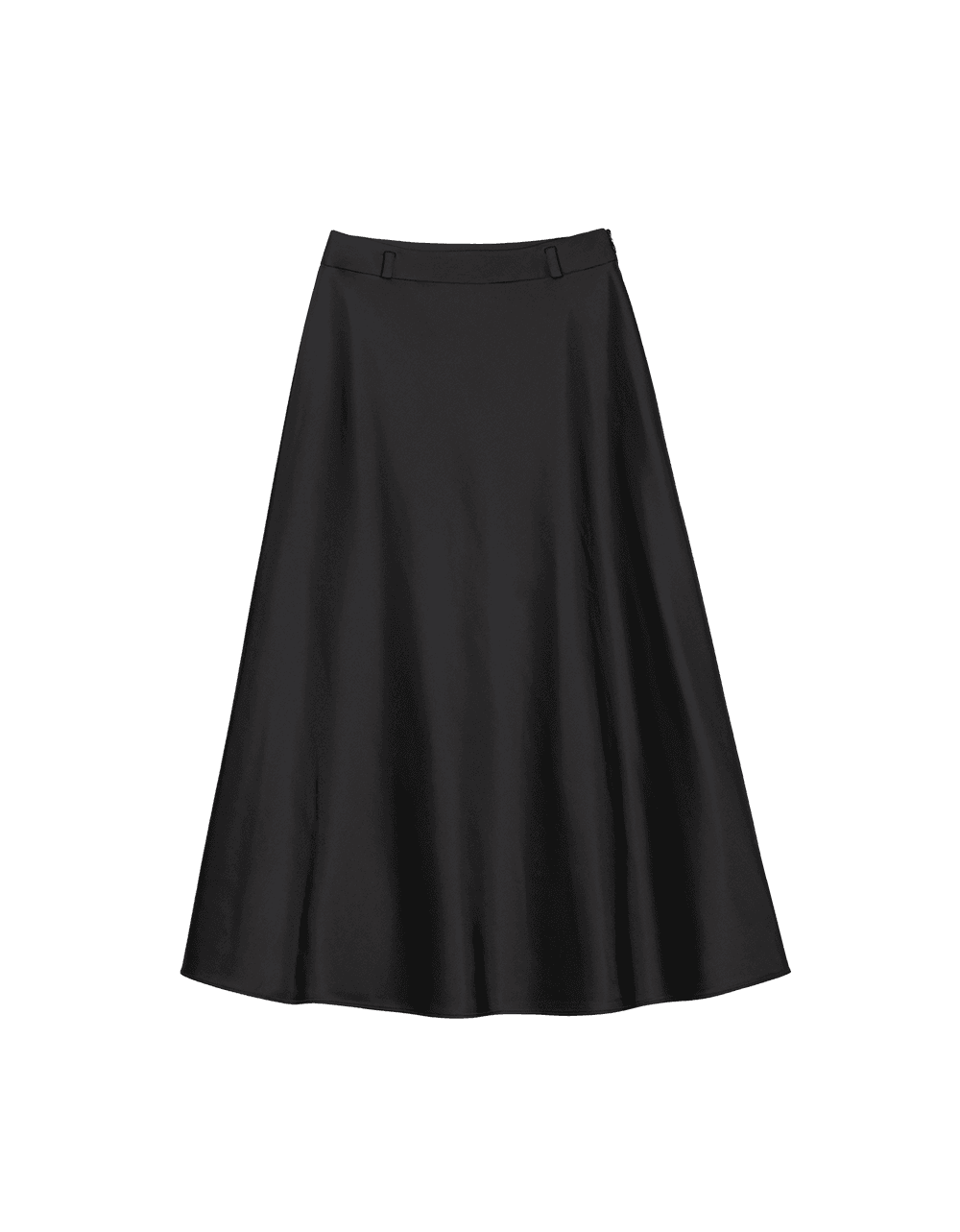 플로잉 새틴 스커트