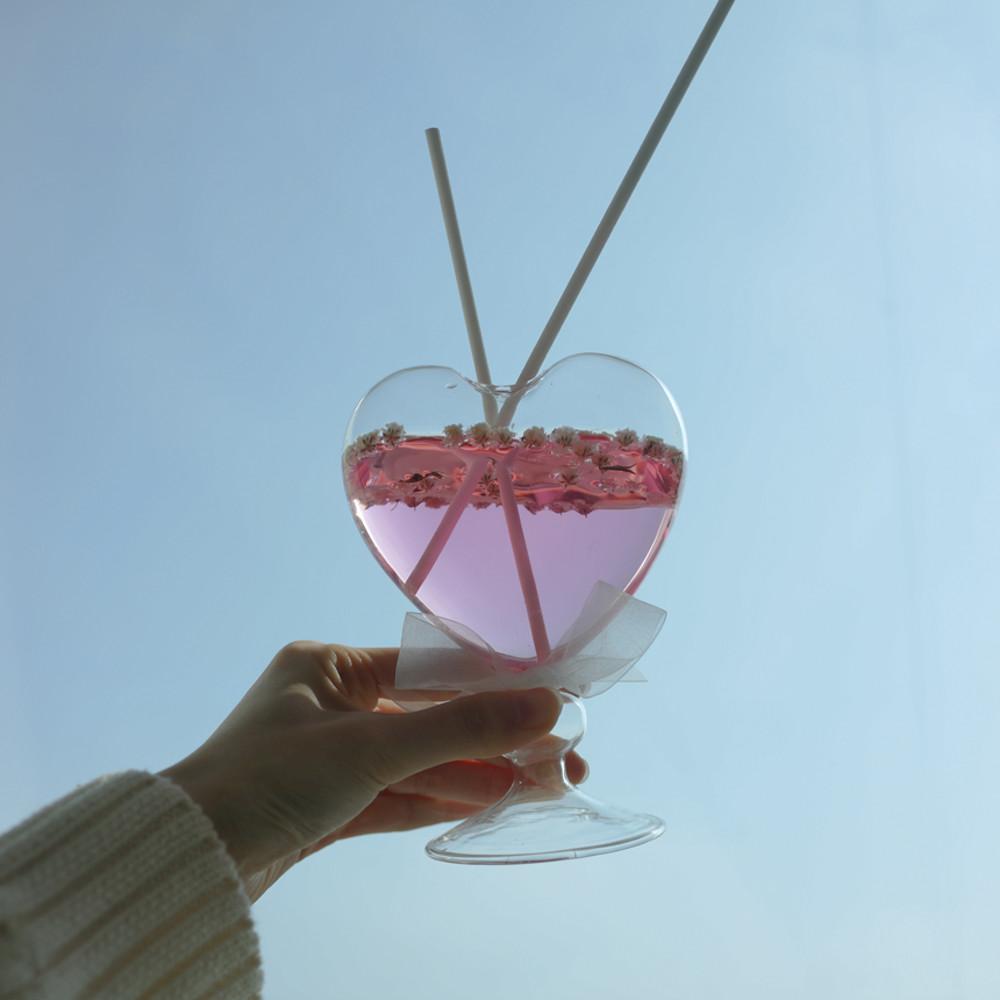 유리 하트 디퓨저 100ml 세트 인테리어 소품 집들이 생일 선물 방향제