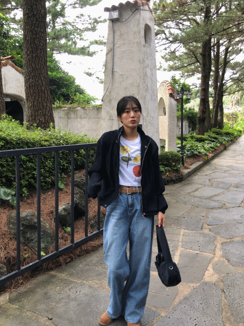 도트니 워싱 데님