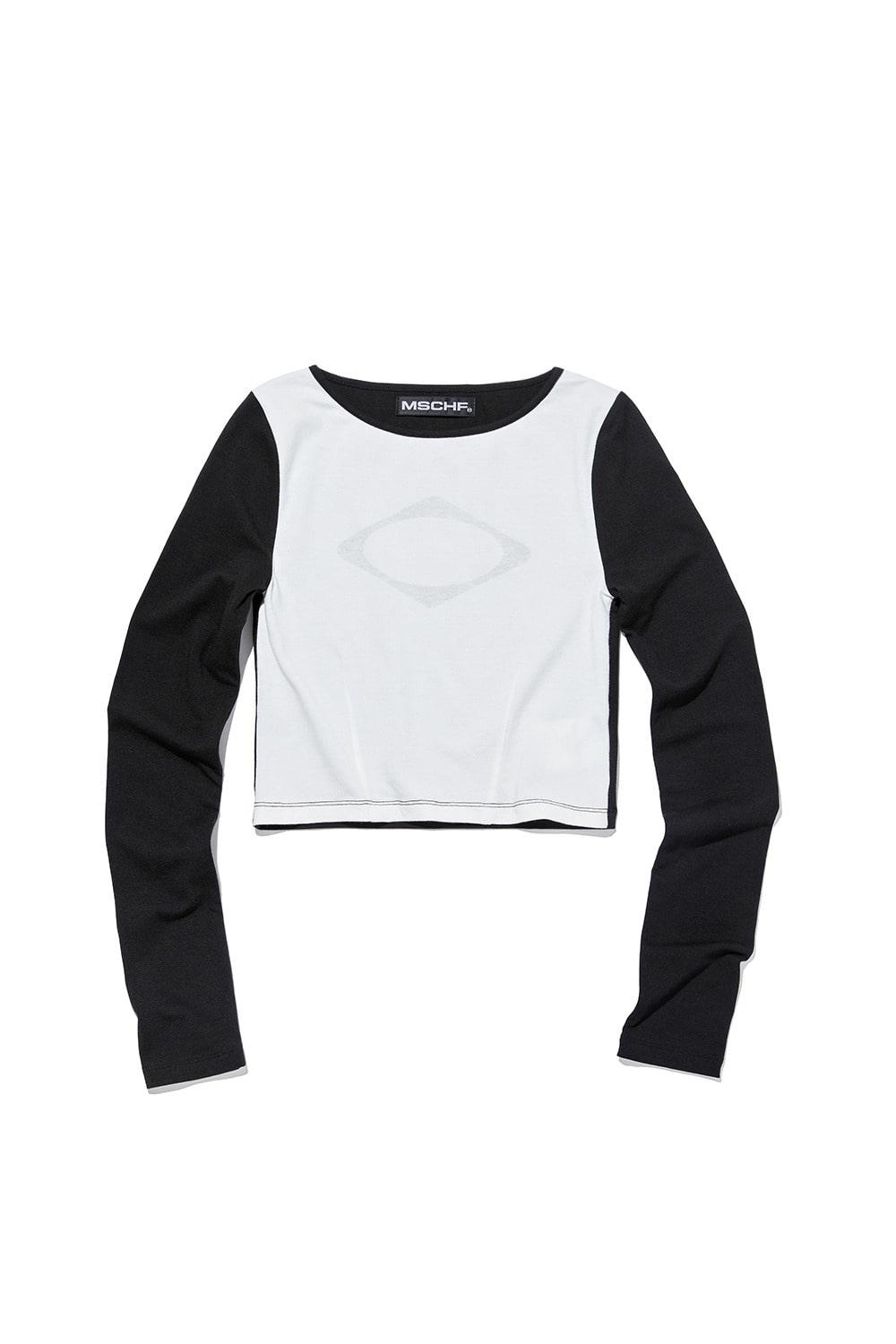 FRONT DARTED LONG SLEEVE TOP_WHITE