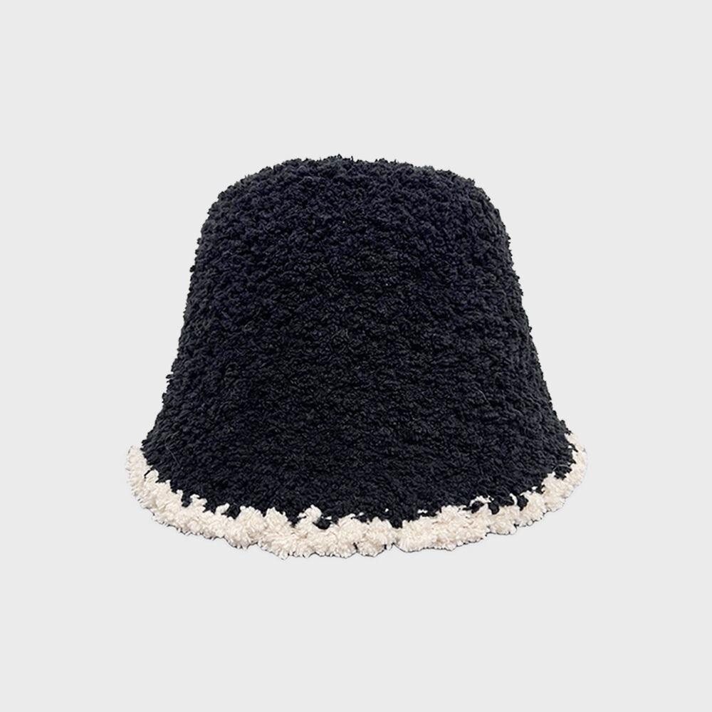 Curly Bucket Hat - Black