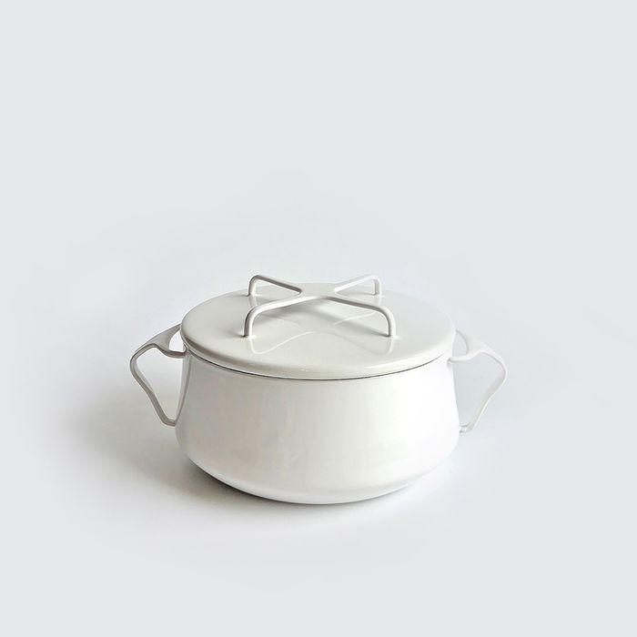 2쿼터 캐서롤 양수 냄비_화이트
