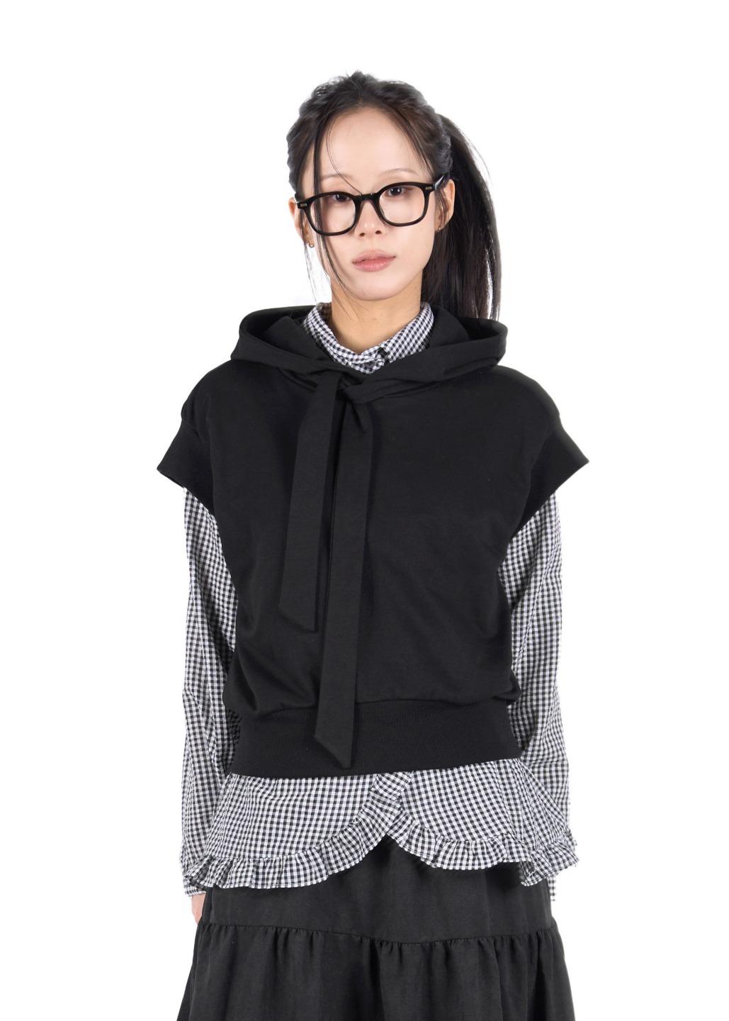 릿킴 TIE HOOD VEST