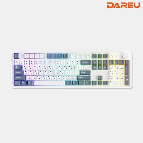 다얼유 EK106 PRO 106키 유무선 블루투스 게이밍 기계식 키보드 (화이트 저소음머스타드축) - 무선키보드 | 쿠팡