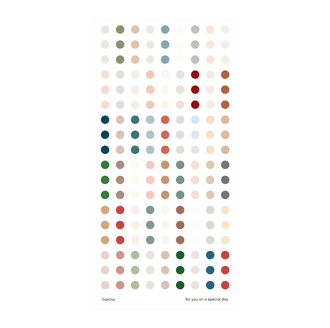 [12th reorder] Seal sticker - Mood palette (5mm)