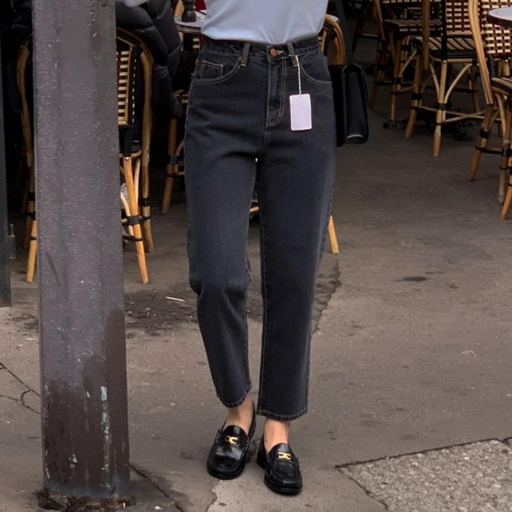 [당일출고] 드온도 스트레이트 흑청 데님 딥 그레이데님