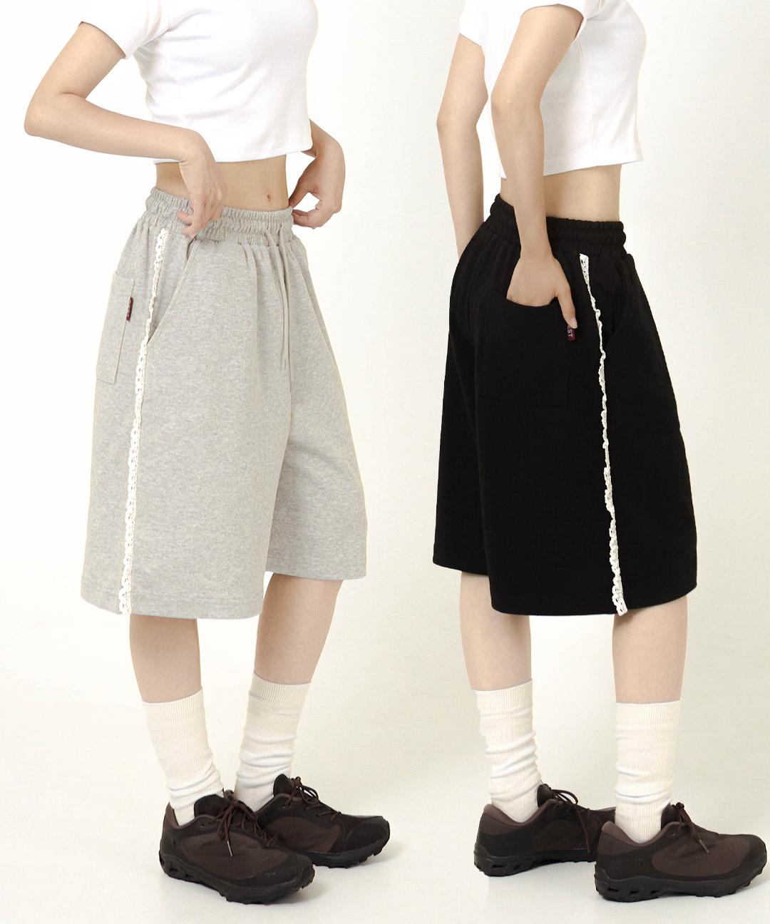 에스이에스티 Lace Track Bermuda Shorts