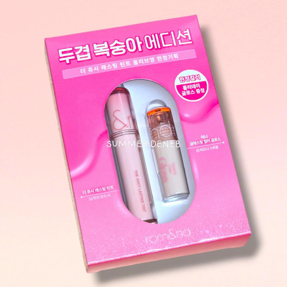 [미니틴트포함] 롬앤 더 쥬시래스팅 틴트 피치피치미 기획세트