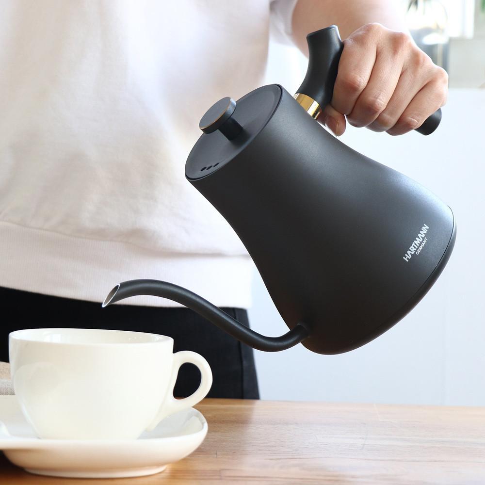 하트만 커피포트 핸드드립 전기포트 무선 전기주전자 온도조절 분유 포트기