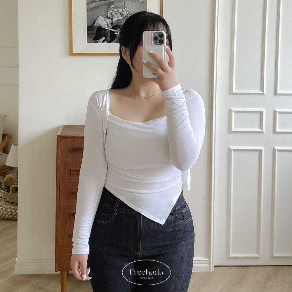 [기획가/set] 여리해 -3kg 청순 글램 사선 스판 찰랑 셔링 끈 나시 가디건 세트 여친룩 데이트룩 봄나들이룩 간절기룩