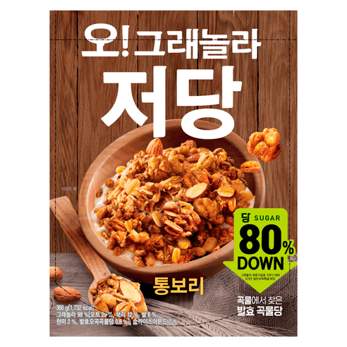 마켓오네이처 오 그래놀라 맛있는 저당 시리얼, 360g, 1개 - 시리얼/바 | 쿠팡
