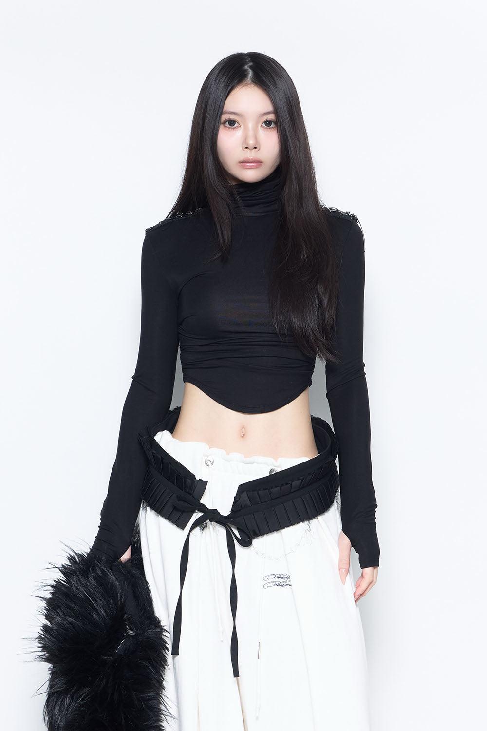 S embellished shoulder tops