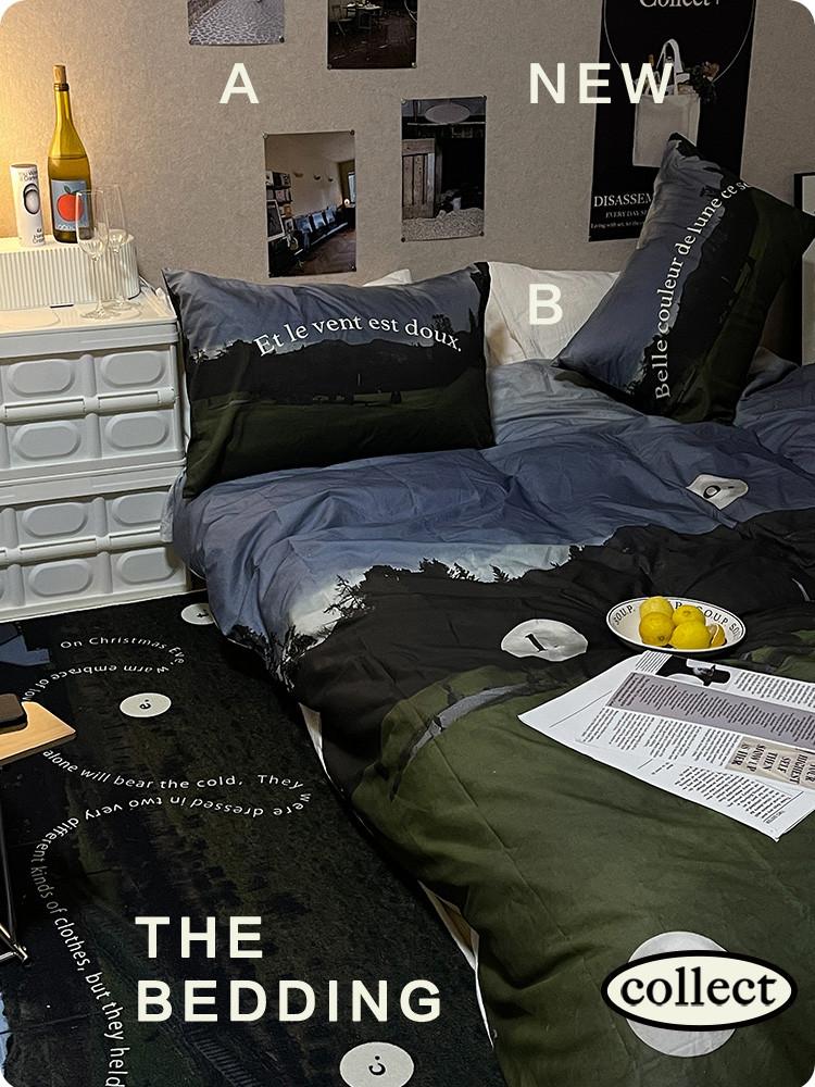 레드파인 프랑스 바람정원 포토 이불커버세트 40수 이불베개세트 슈퍼싱글 퀸 킹 침구