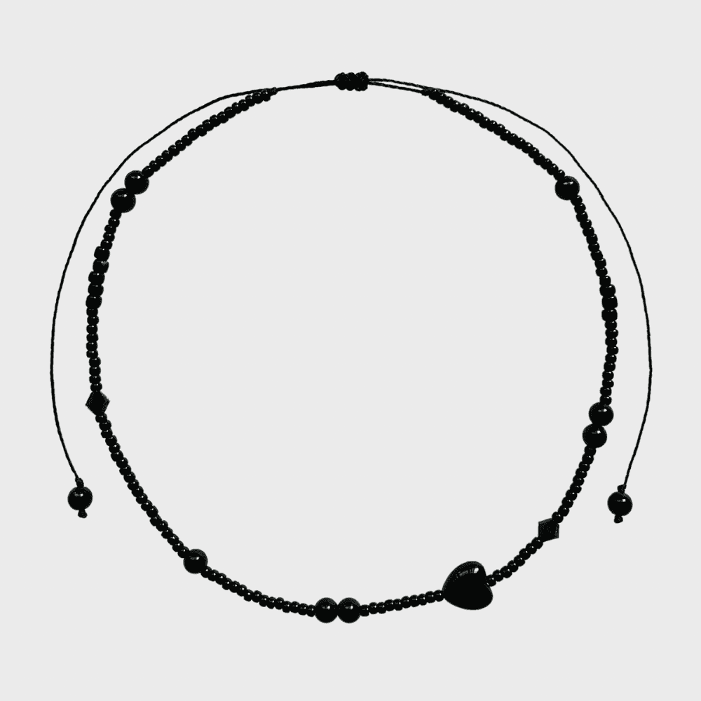 Black Heart Necklace