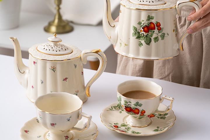 애프터눈티팟 선물세트 도자기 차주전자 찻주전자세트 티포트