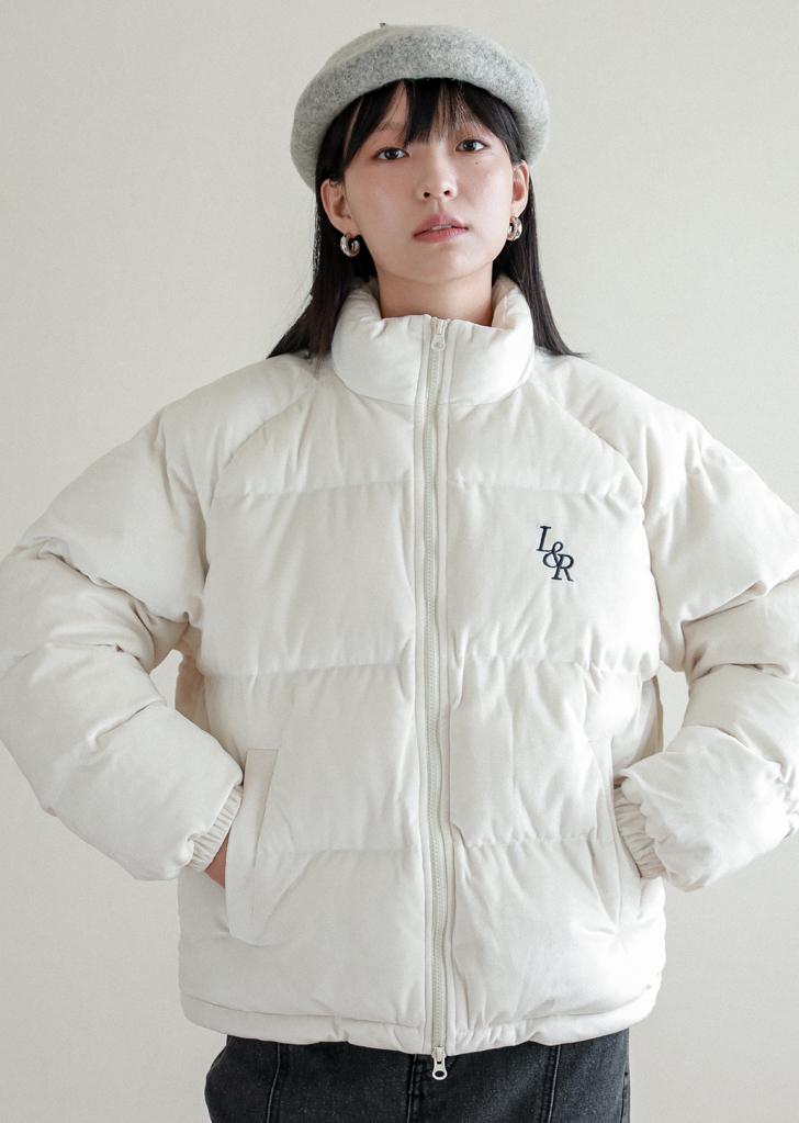 Velvet Padding Jumper  [Ivory]