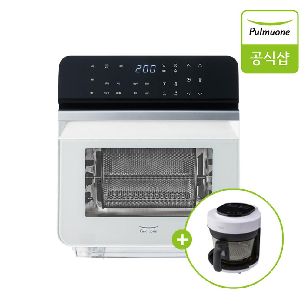 ★추석특가★ 풀무원 23년형 스팀쿡 스팀에어프라이어 로티세리+2리터 글라스쿡에어프라이어