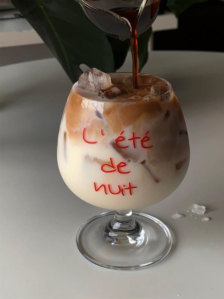 봉주르마담 Summer 써머나잇 와인잔 라떼잔 홈카페